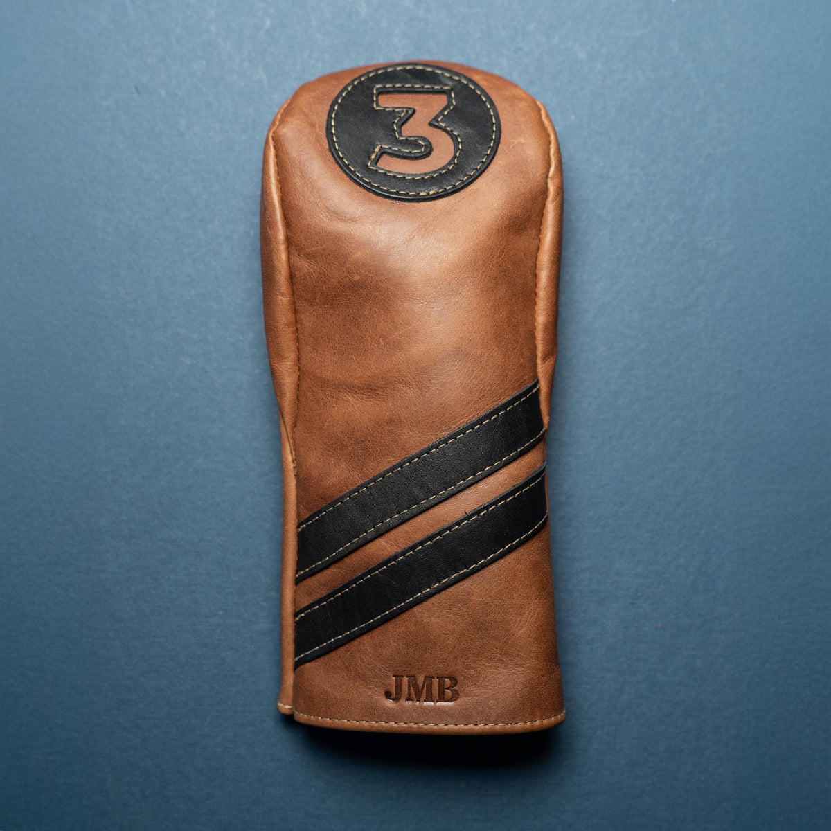 Your Logo + Our Leather - Personalized Fine Leather Golf Club Head Covers - Custom Logo and Corporate Gifting - Holtz Leather