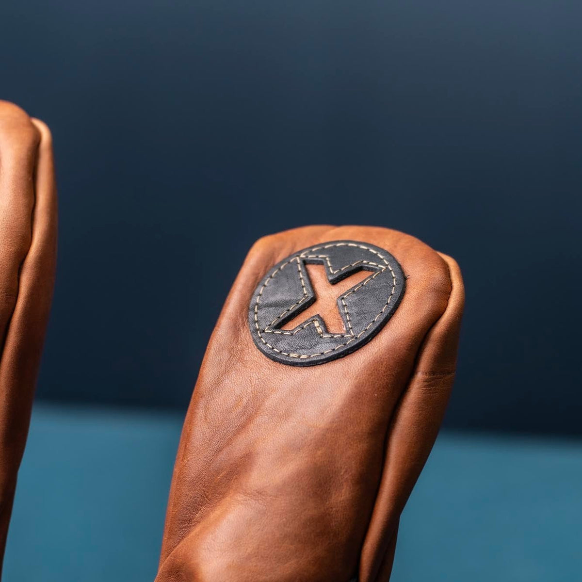 Your Logo + Our Leather - Personalized Fine Leather Golf Club Head Covers - Custom Logo and Corporate Gifting - Holtz Leather