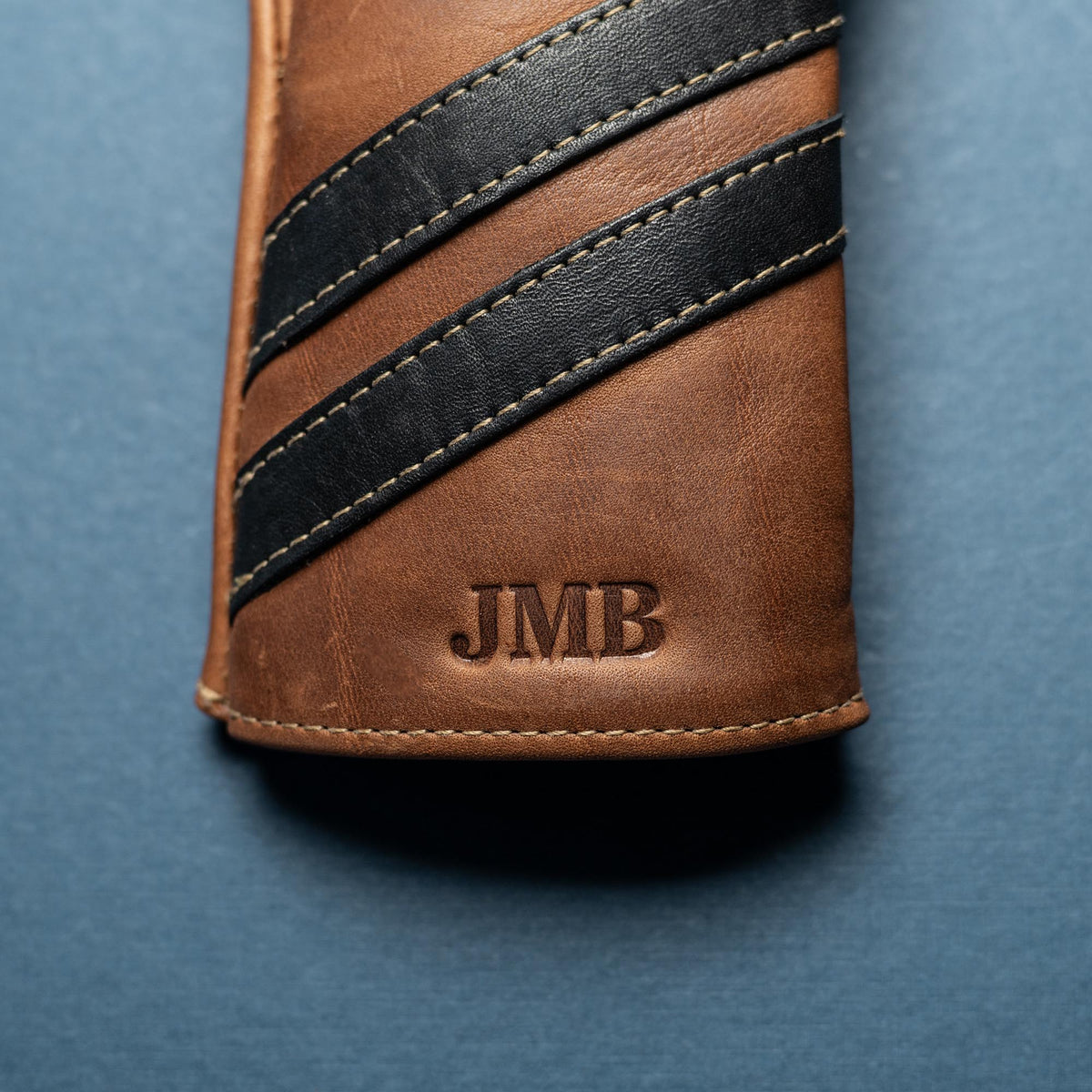 Your Logo + Our Leather - Personalized Fine Leather Golf Club Head Covers - Custom Logo and Corporate Gifting - Holtz Leather