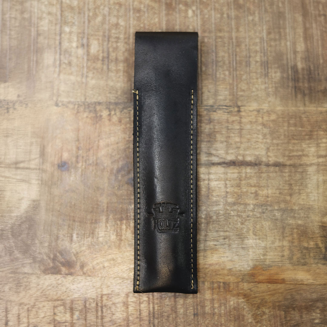 Your Logo + Our Leather - Personalized Fine Leather Pencil Sleeve - Custom Logo and Corporate Gifting