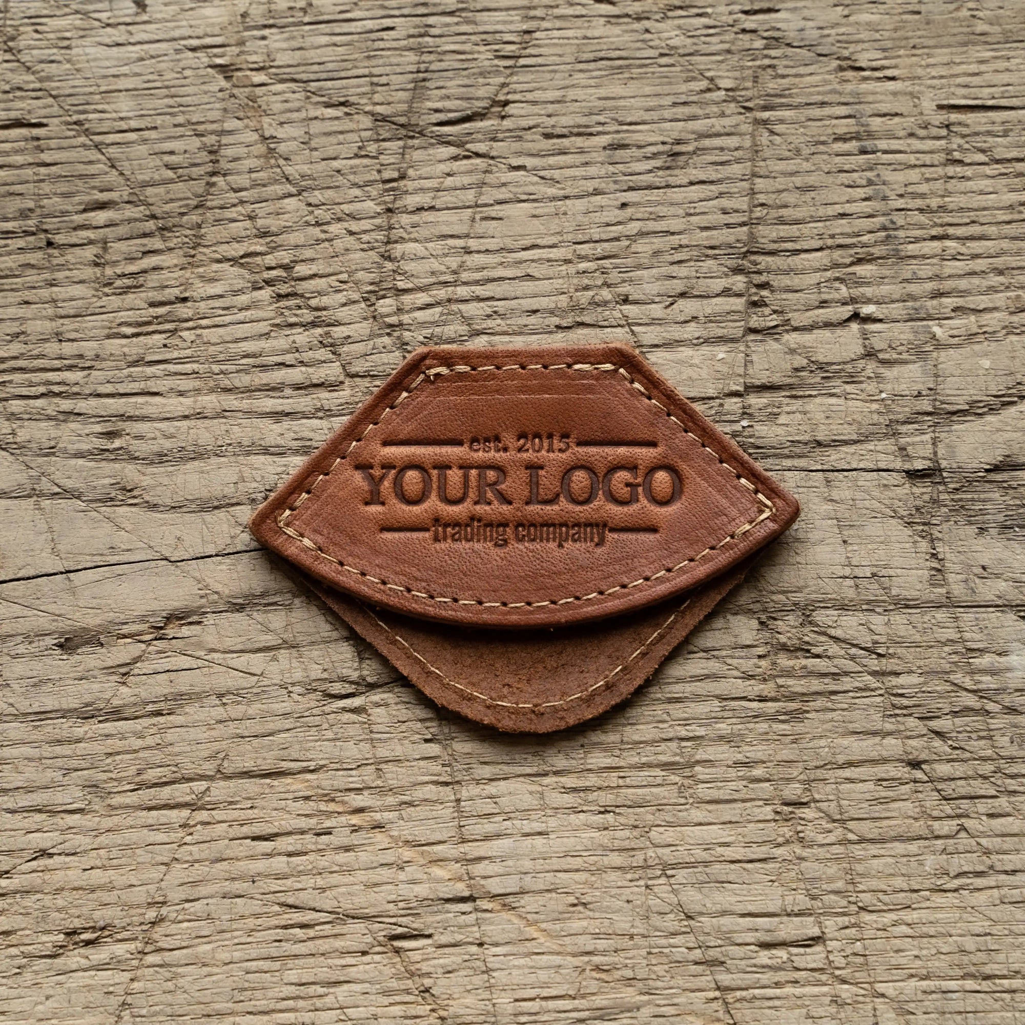 Your Logo + Our Leather - The Inkling Personalized Fine Leather Corner Bookmark - Custom Logo and Corporate Gifting - Holtz Leather