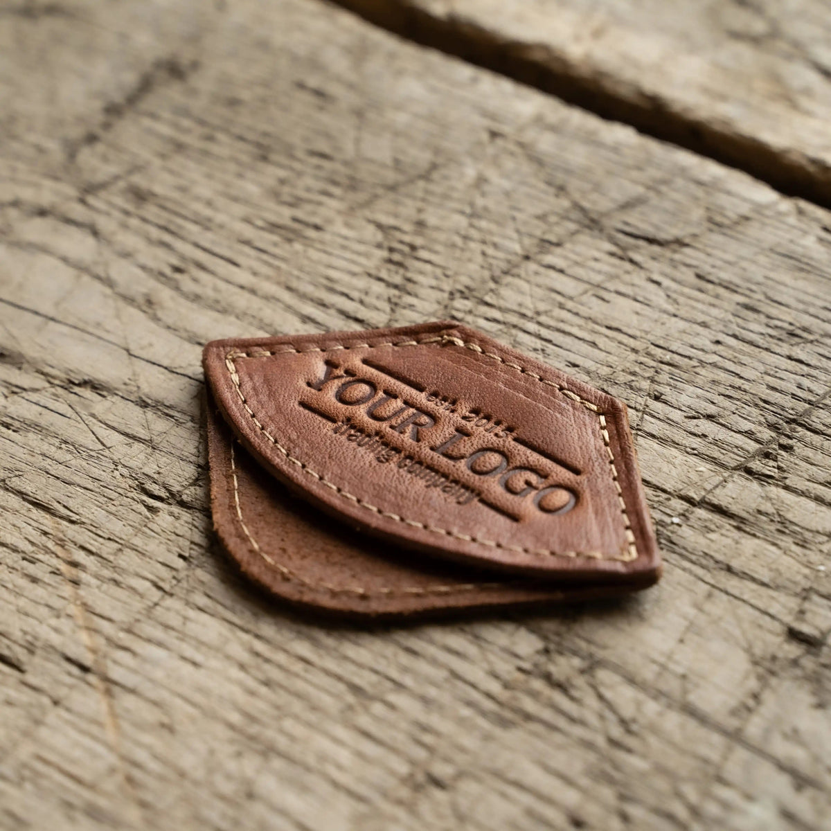 Your Logo + Our Leather - The Inkling Personalized Fine Leather Corner Bookmark - Custom Logo and Corporate Gifting - Holtz Leather