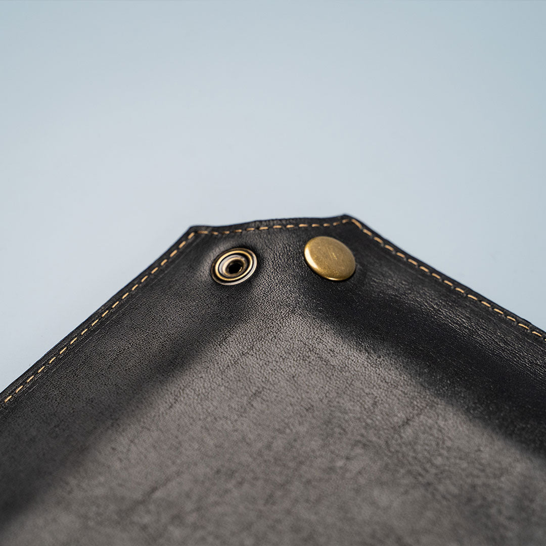 Your Logo + Our Leather - The Jetsetter - Personalized Full - Grain Leather Travel Caddy - Custom Logo and Corporate Gifting - Holtz Leather