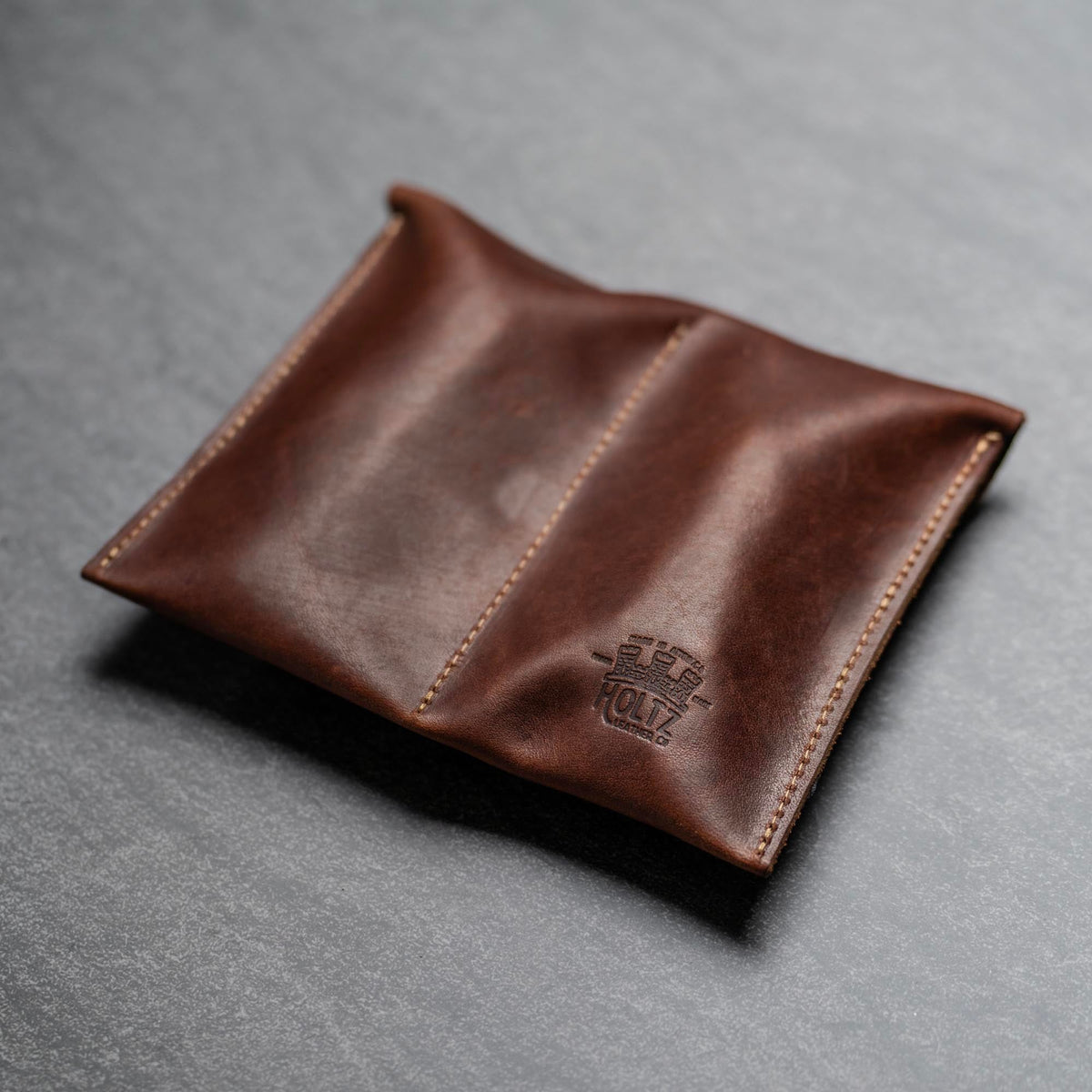 Your Logo + Our Leather - The Meridian Personalized Full Grain Leather Watch Holder Travel Case - Custom Logo + Corporate Gifting - Holtz Leather