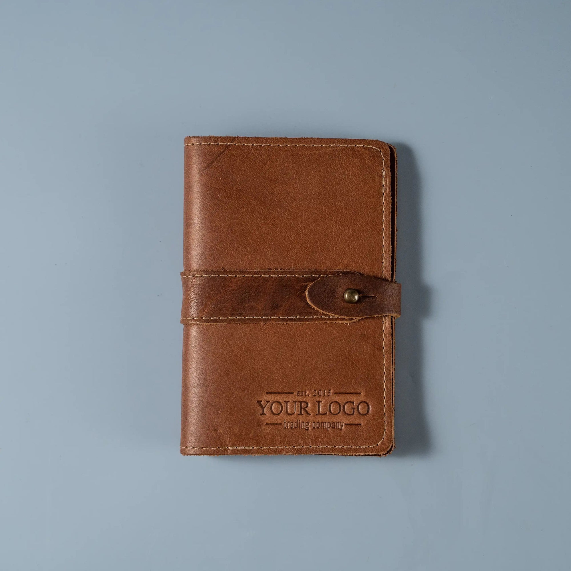 Your Logo + Our Leather - The Surveyor Fine Leather Pocket Journal Cover for Field Notes - Custom Logo and Corporate Gifting - Holtz Leather