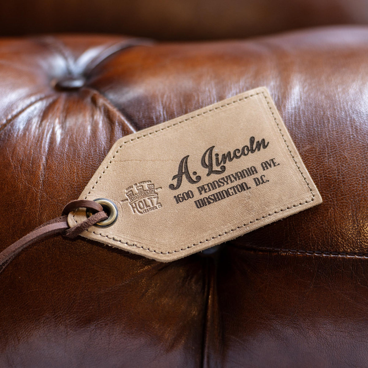 Your Logo + Our Leather - The Traveler Fine Leather Luggage Tag - Custom Logo and Corporate Gifting - Holtz Leather