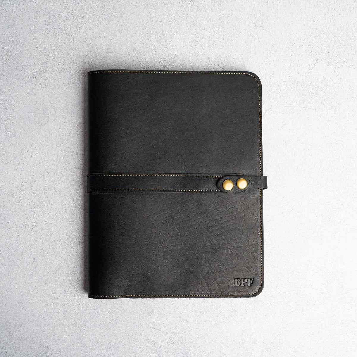 Your Logo + Our Leather - The Vanderbilt 2.0 Fine Leather Portfolio Padfolio - Custom Logo + Corporate Gifting - Holtz Leather