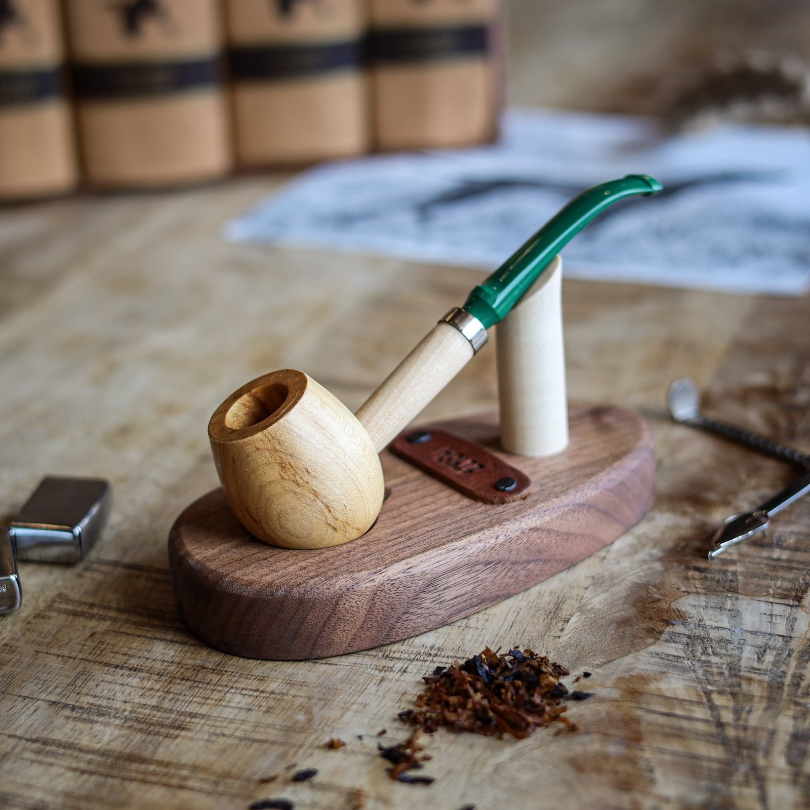 Zenon Hardwood Pipe - Missouri Meerschaum - Holtz Leather