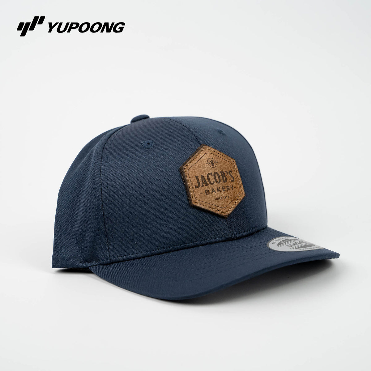 Yupoong TT801Y Youth Performance Baseball Cap - Custom Leather Patch Kids Hat