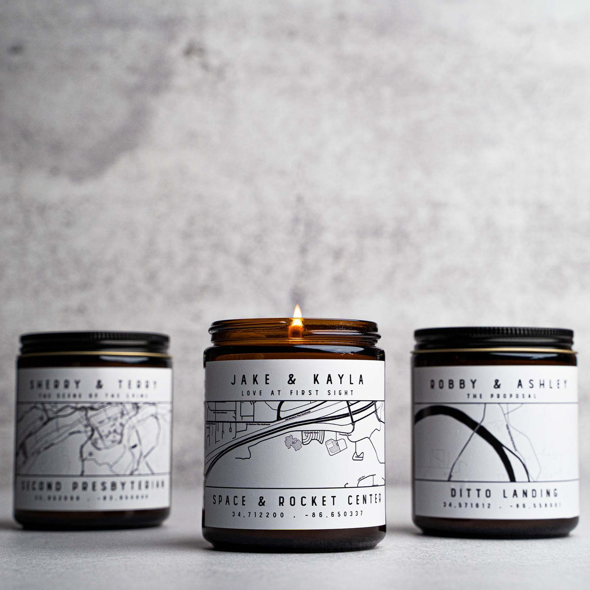 The Custom Map Candle From Coco &amp; Loco