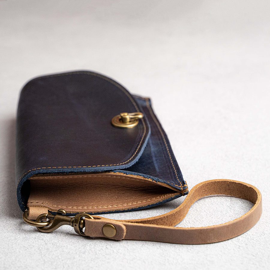 The Betty Jean Women's Fine Leather Envelope Clutch Pocketbook