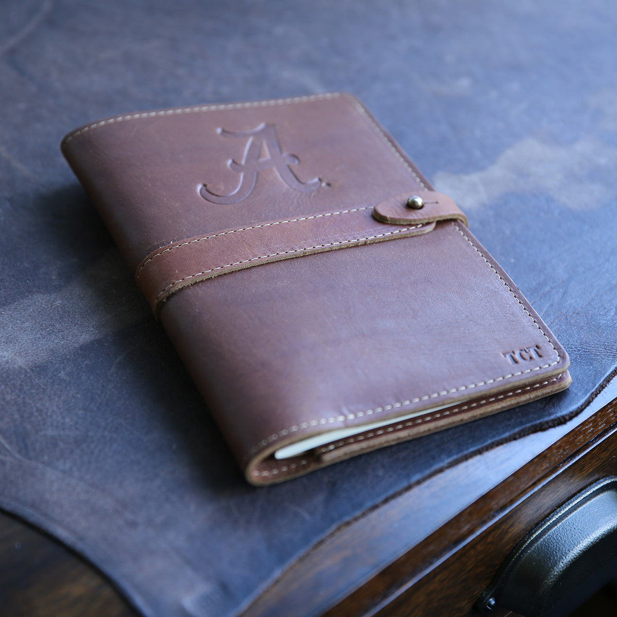 The Officially Licensed Alabama Inventor Personalized Fine Leather Journal