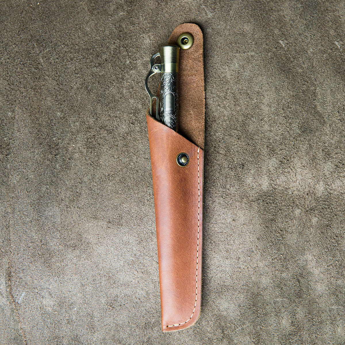 The Cowboy Lever Action Hand Turned Whiskey Barrel Pen + Pen Sleeve