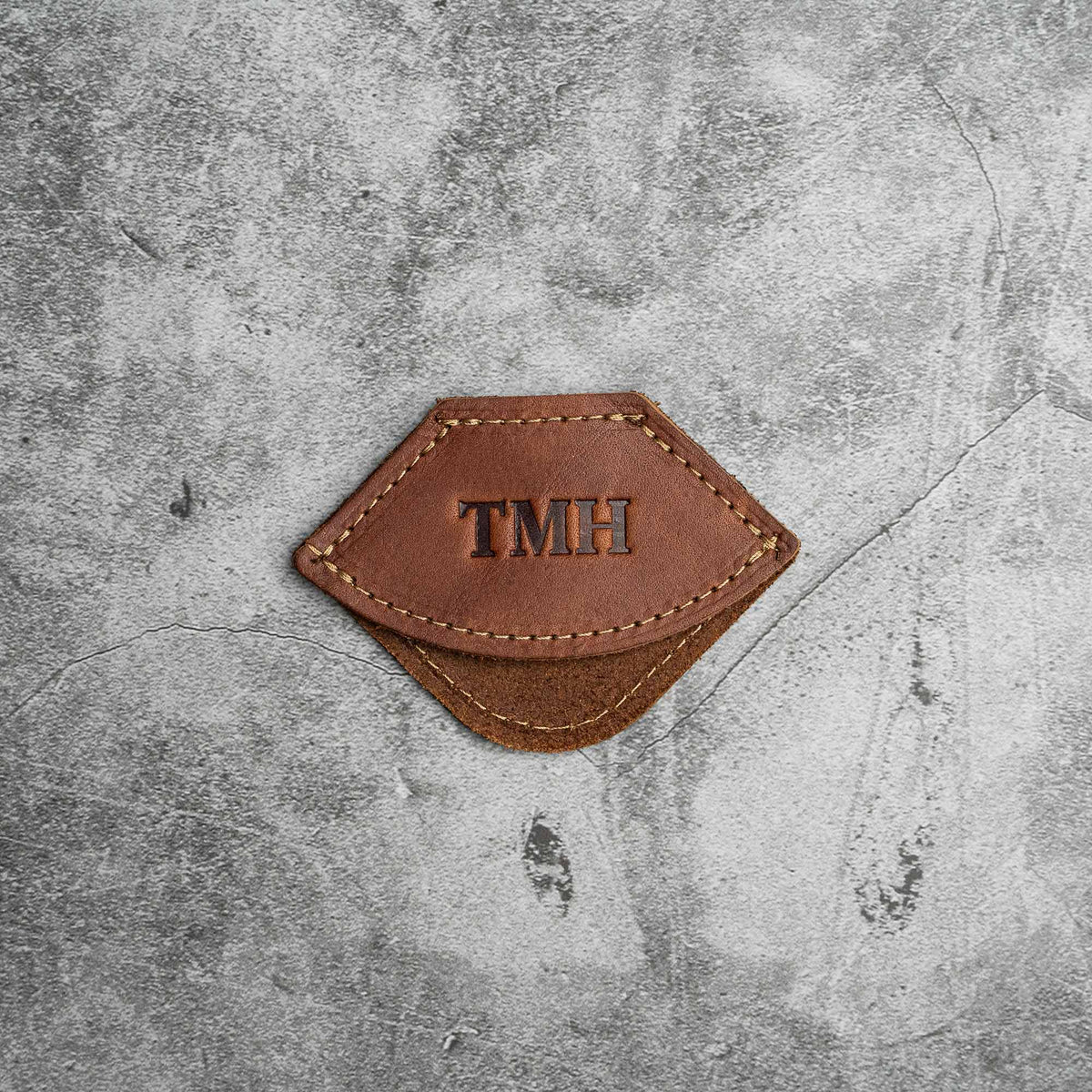 Your Logo + Our Leather - The Inkling Personalized Fine Leather Corner Bookmark - Custom Logo and Corporate Gifting