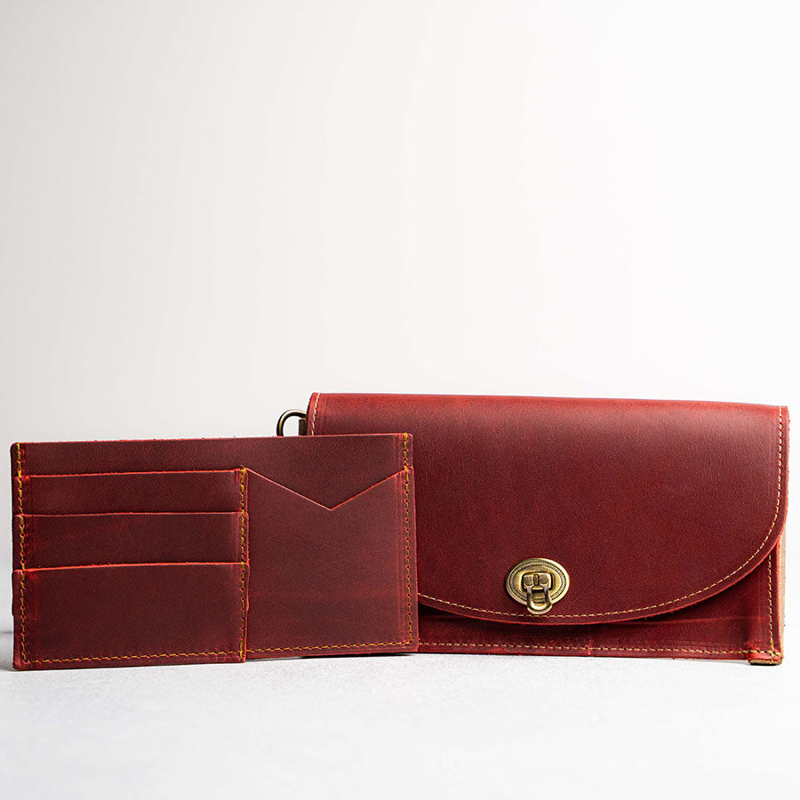 The Betty Jean Women's Fine Leather Envelope Clutch Pocketbook Wallet -  Holtz Leather