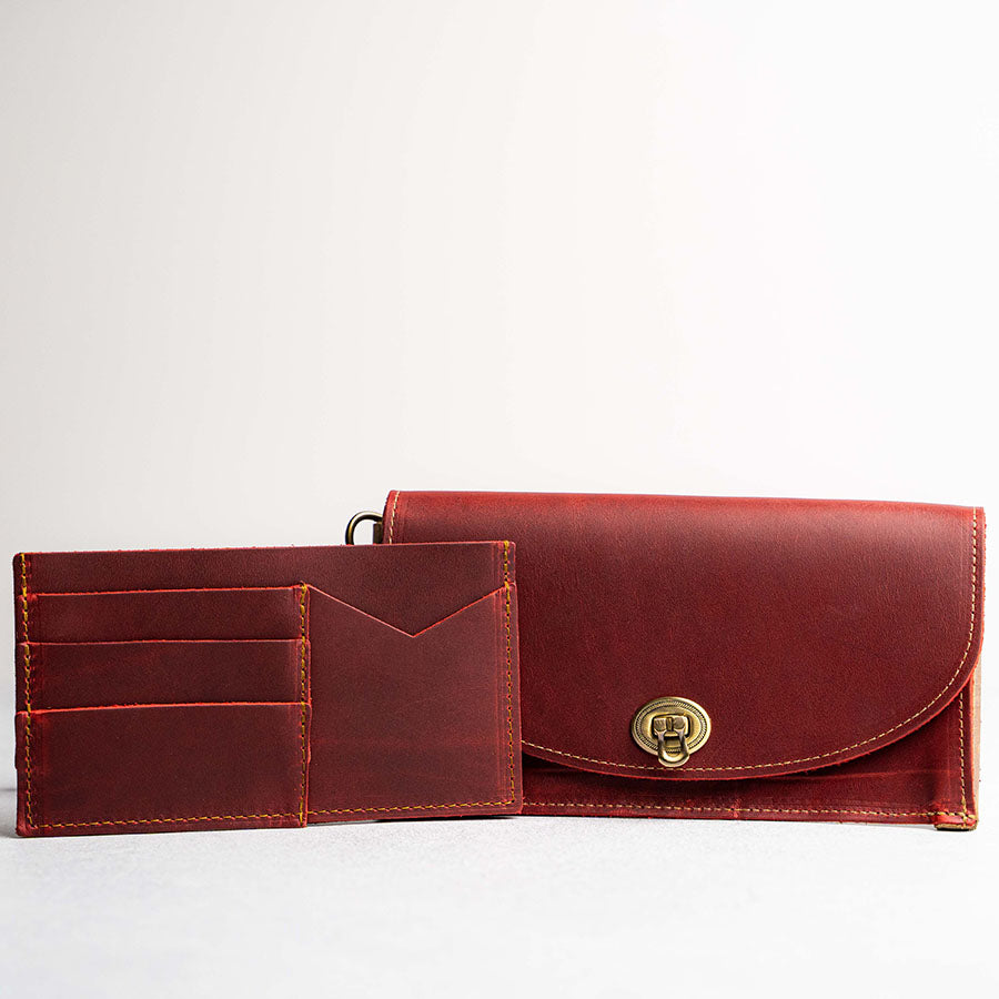 The Betty Jean Women’s Fine Leather Envelope Clutch Pocketbook Wallet With Optional Insert