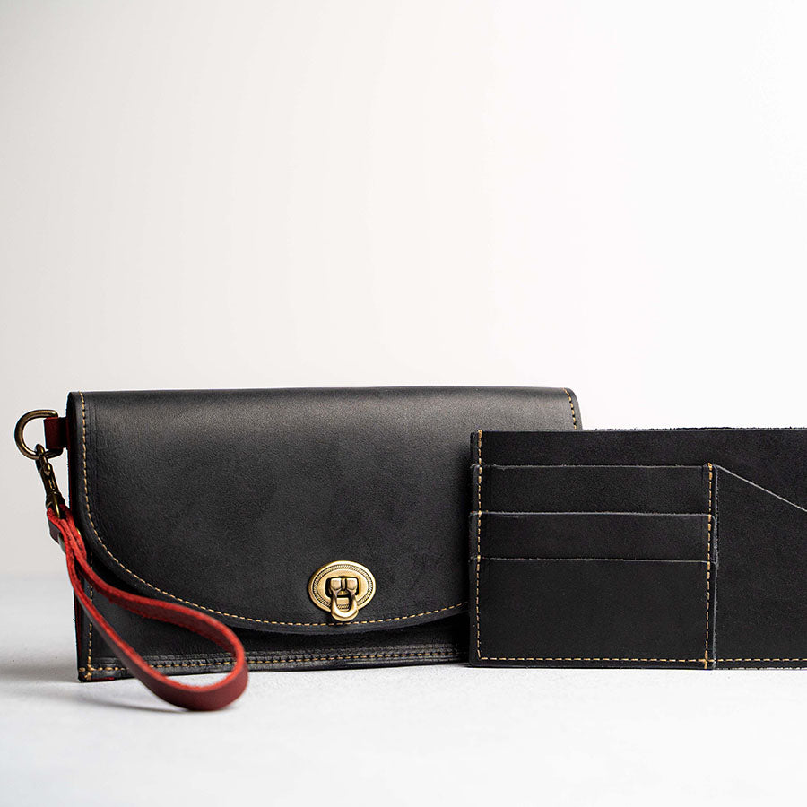 The Betty Jean Women’s Fine Leather Envelope Clutch Pocketbook Wallet With Optional Insert