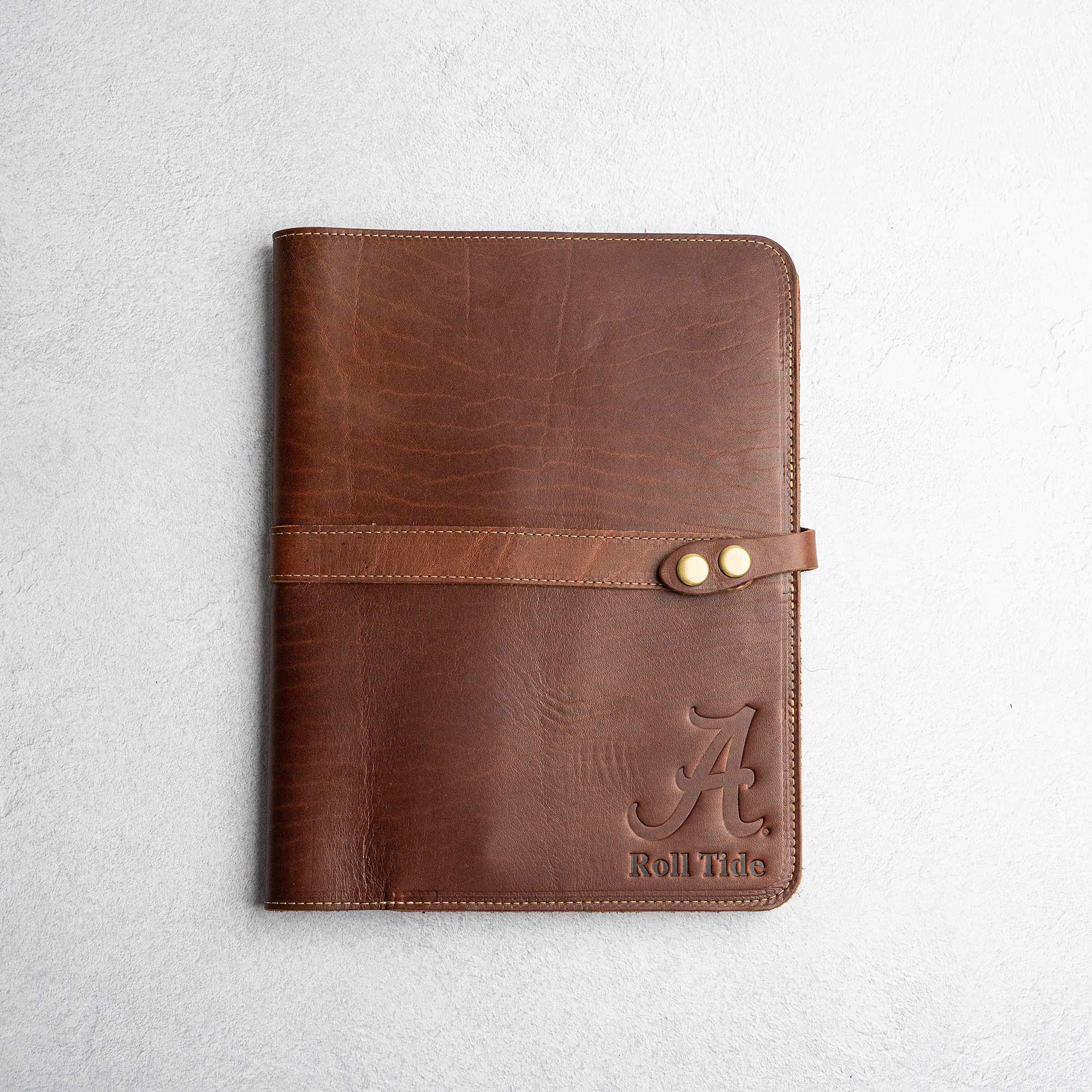 The Jefferson Personalized Fine Leather Card Holder Wallet, Brownat Holtz Leather