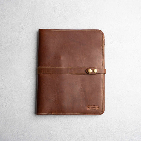 Leather Corporate Gift Portfolio with Custom Logo Corporate Gifting ...