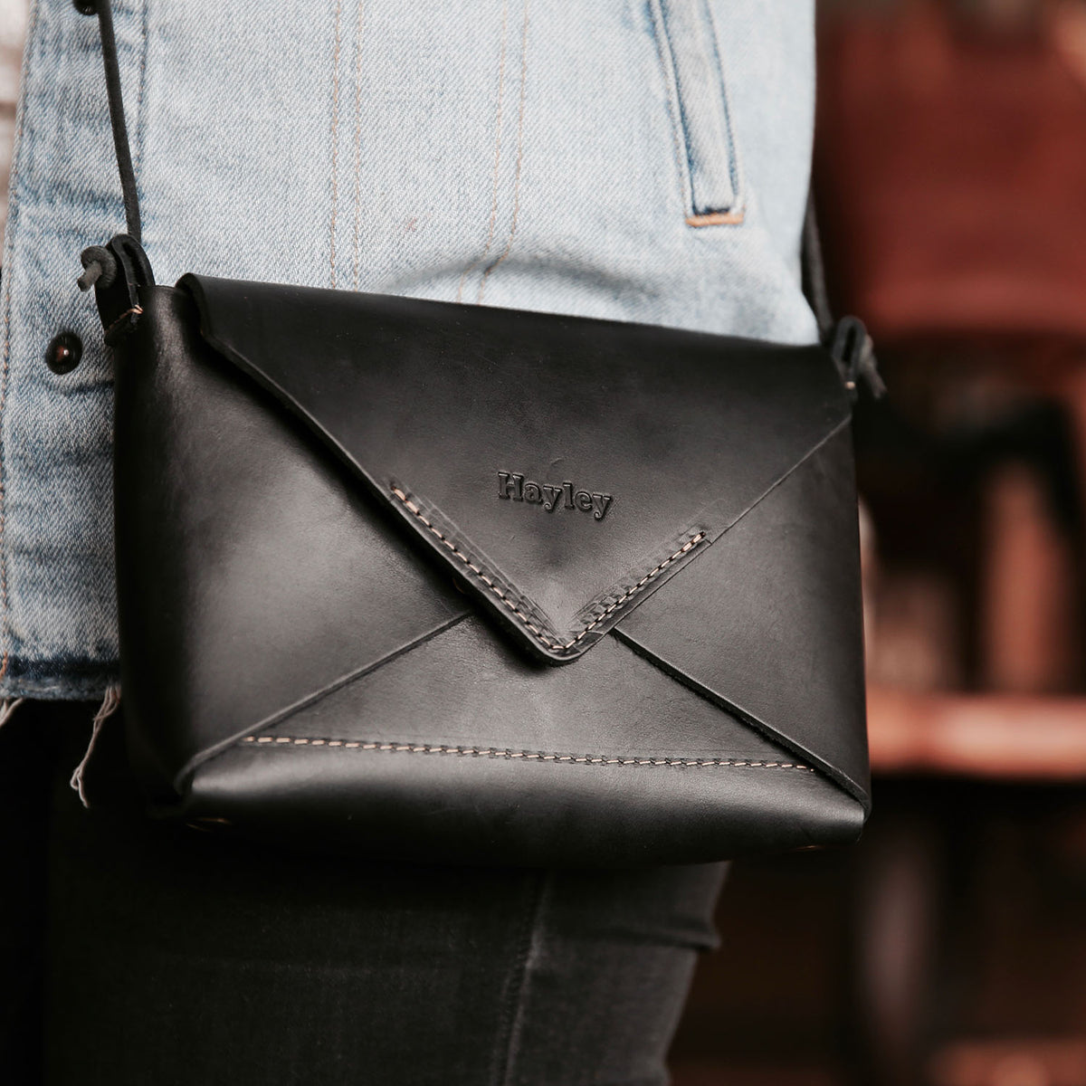 Small Leather Envelope Bag