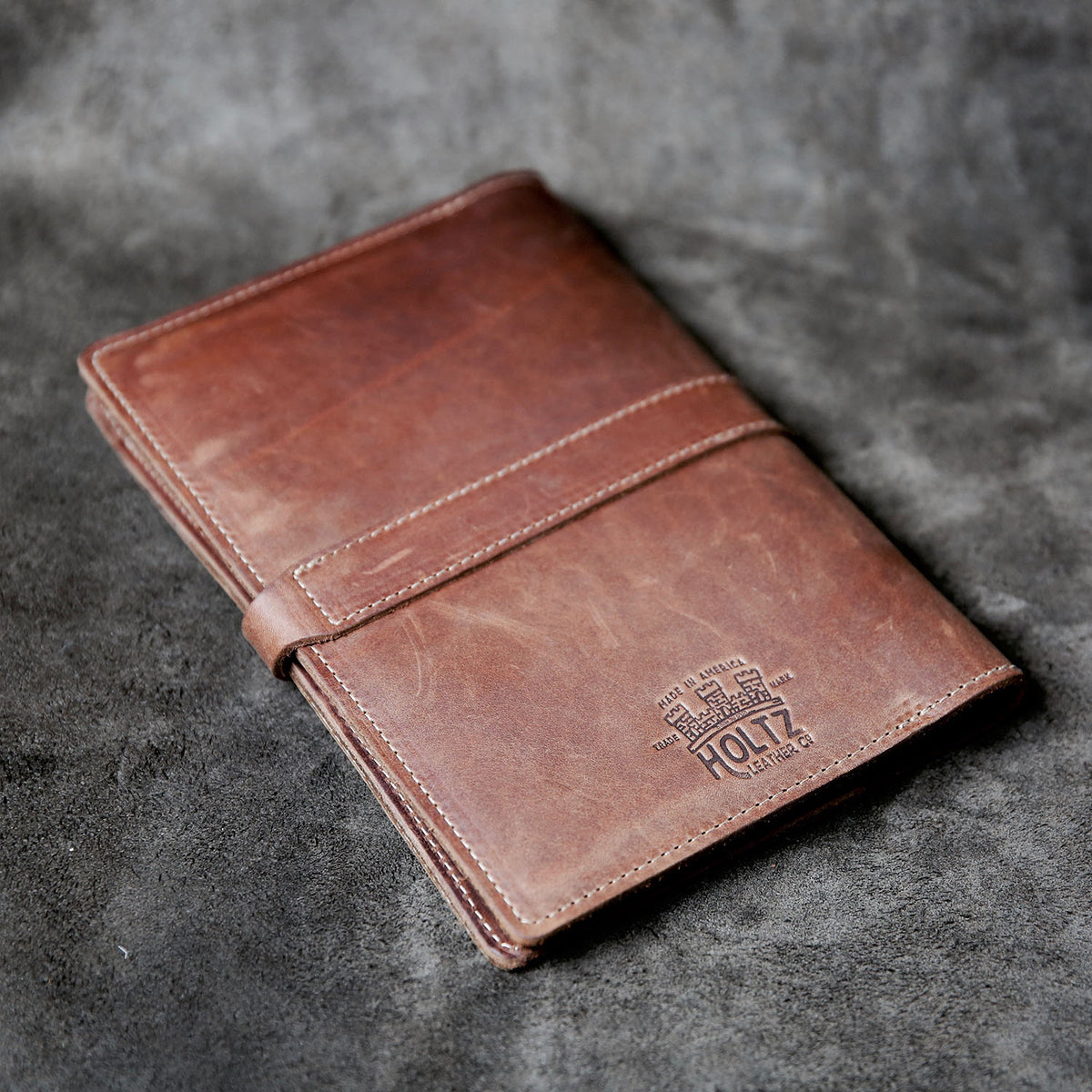 Your Logo + Our Leather - The Inventor Fine Leather A5 Moleskine Journal Diary - Custom Logo and Corporate Gifting