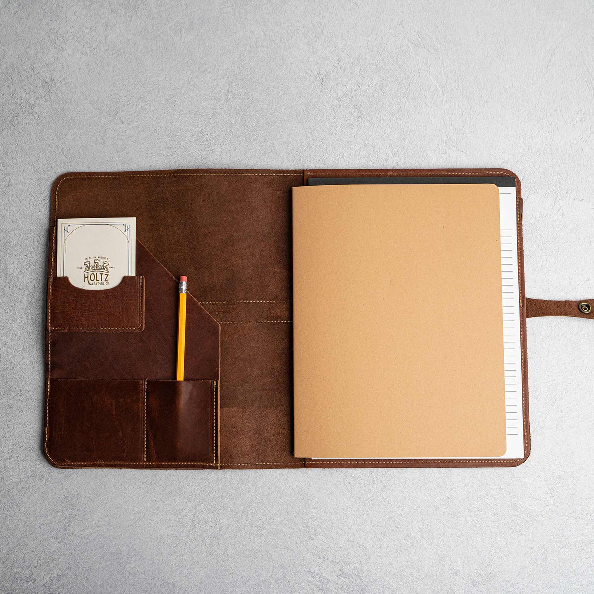 Your Logo + Our Leather - The Vanderbilt 2.0 Fine Leather Portfolio Padfolio - Custom Logo + Corporate Gifting