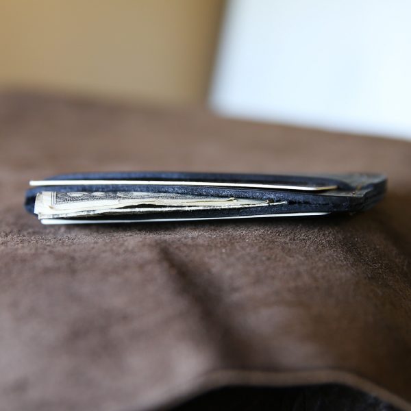 Personalized Slim Front Pocket Wallet - The Charleston Triple Sleeve, Brownat Holtz Leather