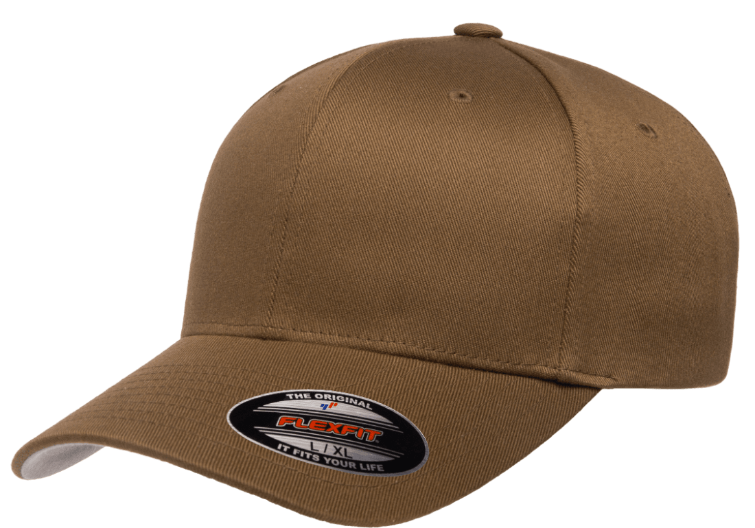 FlexFit 6277 Custom Leather Patch Structured Baseball Hat with YOUR LO -  Holtz Leather
