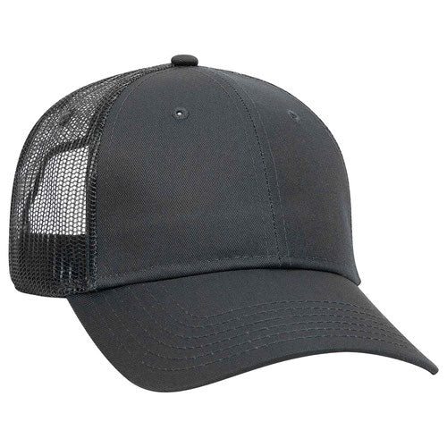 OTTO Youth Baseball Cap with Mesh Back Panel - Custom Leather Patch Kids Hat