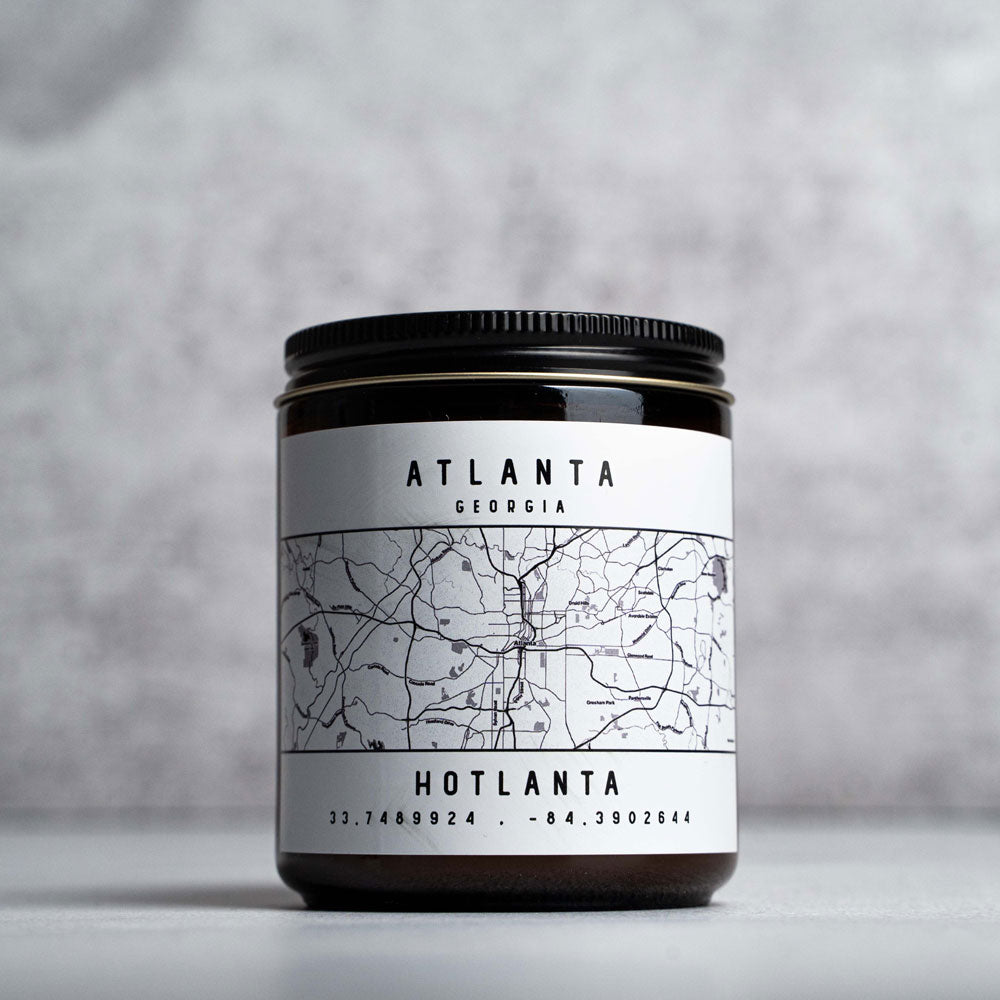 Atlanta - Hotlanta - Map Candle From Coco &amp; Loco
