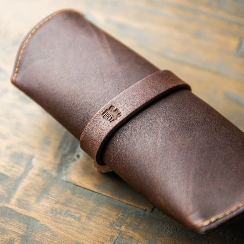 The Aviator Personalized Fine Leather Sunglass Case