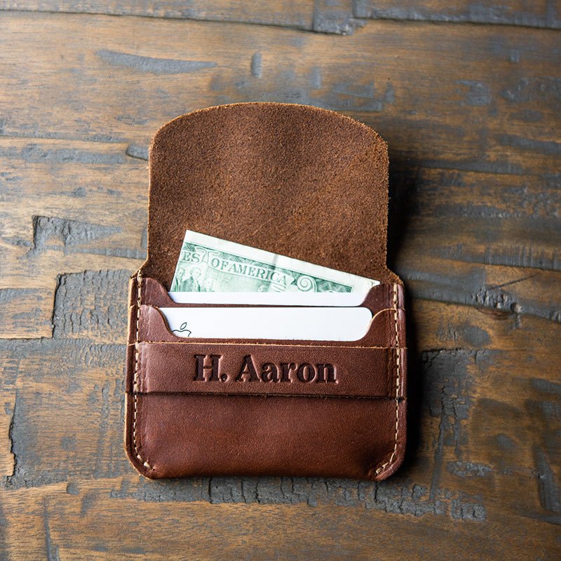 No. 3 Babe Ruth – Personalized Fine Leather Front Pocket Wallet