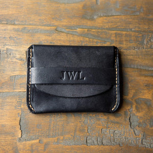 Personalized Slim Front Pocket Wallet - The Charleston Triple Sleeve, Brownat Holtz Leather