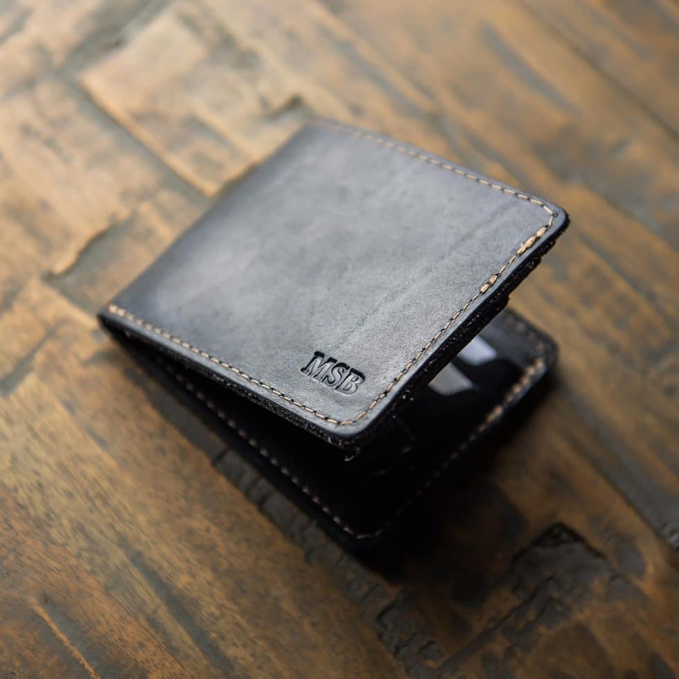 Men's Leather Bifold Wallet, Handmade Leather Wallets