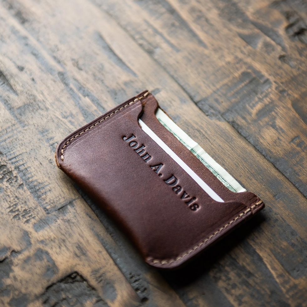 The Bradford Front Pocket Double Sleeve Fine Leather Wallet