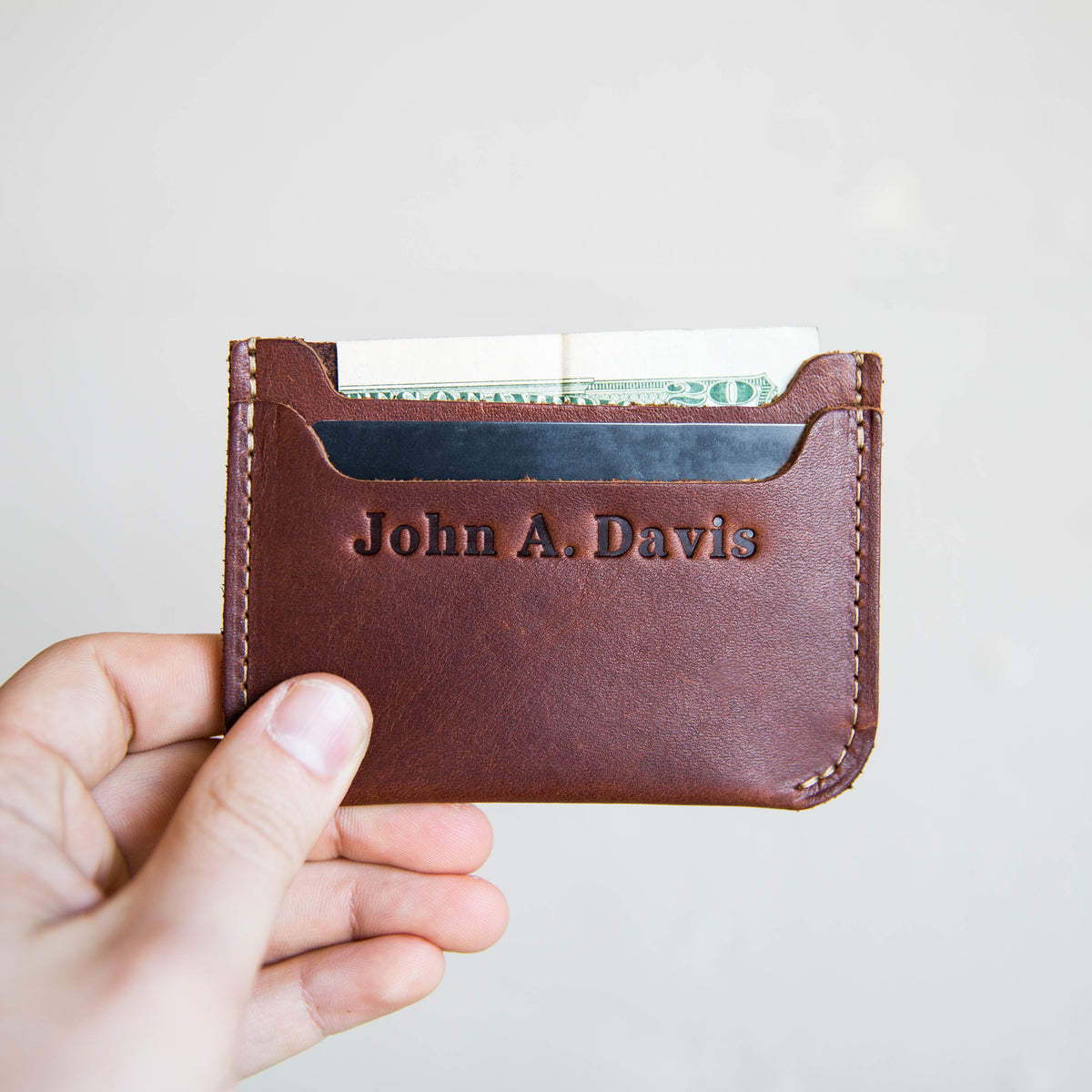 The Bradford Front Pocket Double Sleeve Fine Leather Wallet