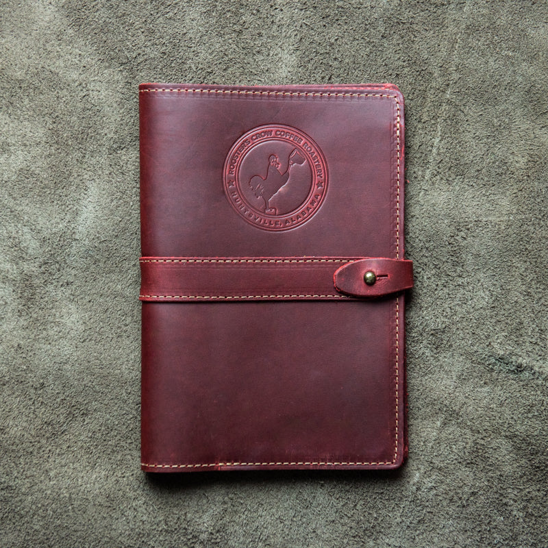 Your Logo + Our Leather - The Inventor Fine Leather A5 Moleskine Journal Diary - Custom Logo and Corporate Gifting