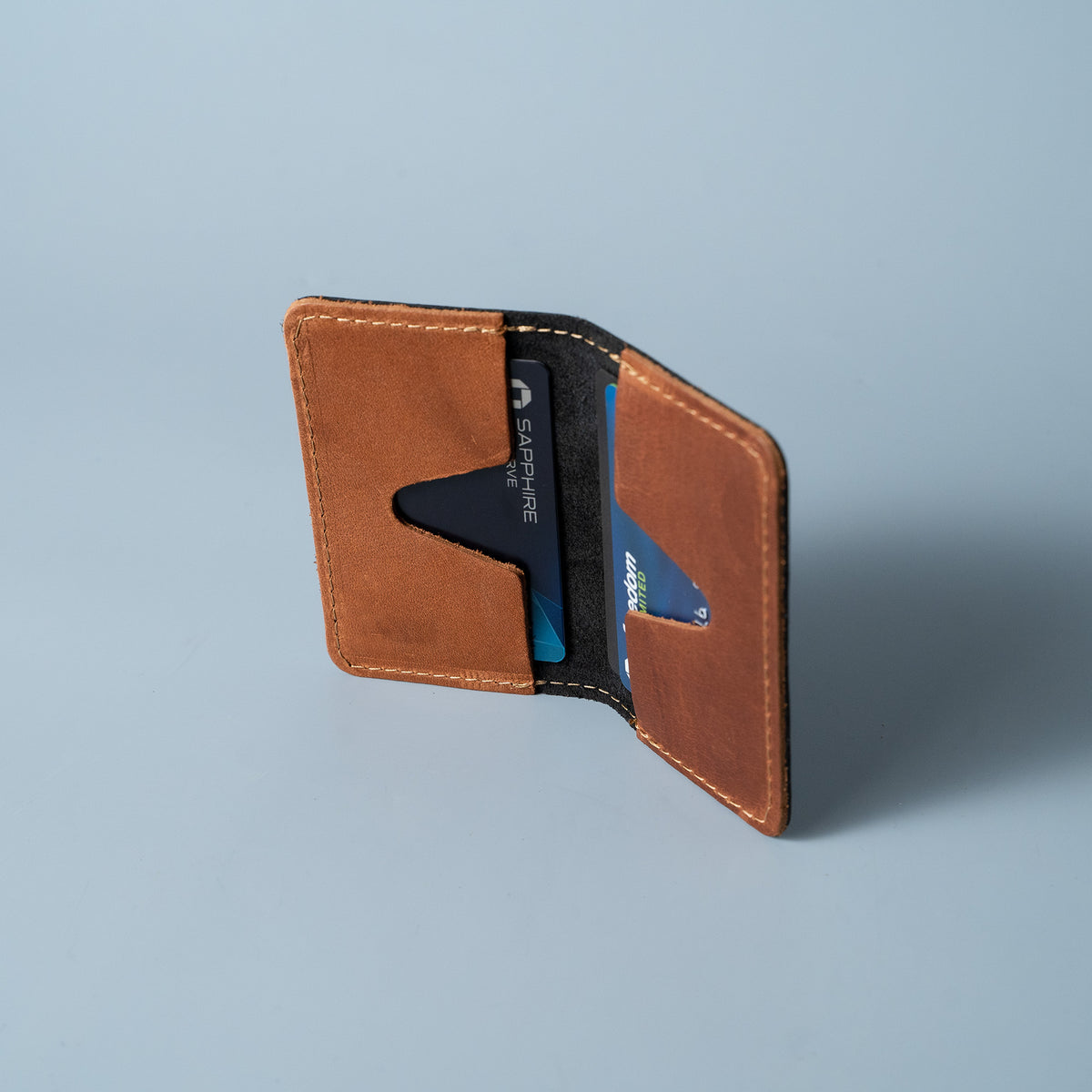 The Vincent Fine Leather Business Card Holder Wallet BiFold