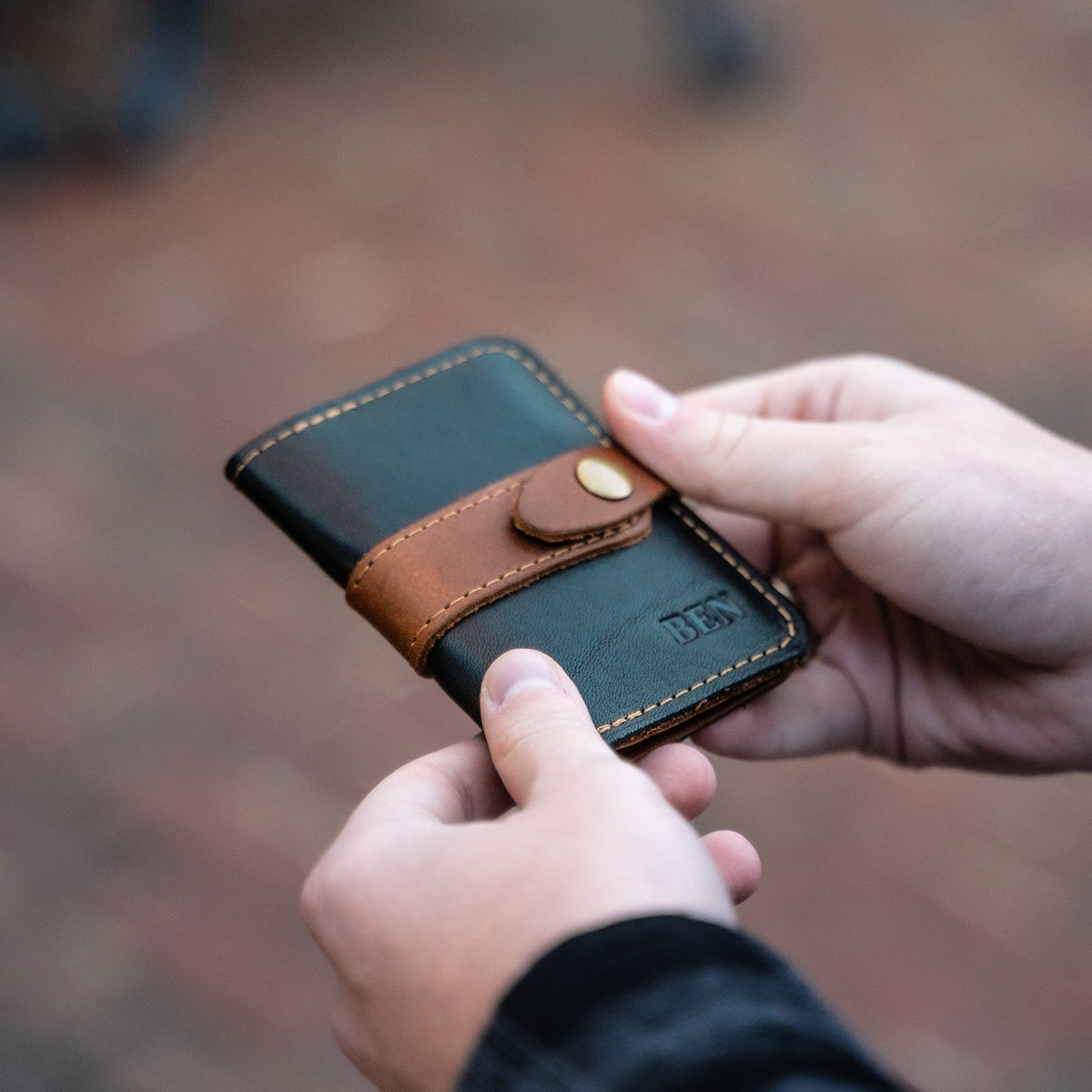 The Doolittle Fine Leather Snap Closure Wallet BiFold