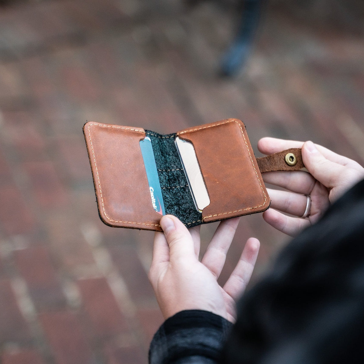 The Doolittle Fine Leather Snap Closure Wallet BiFold