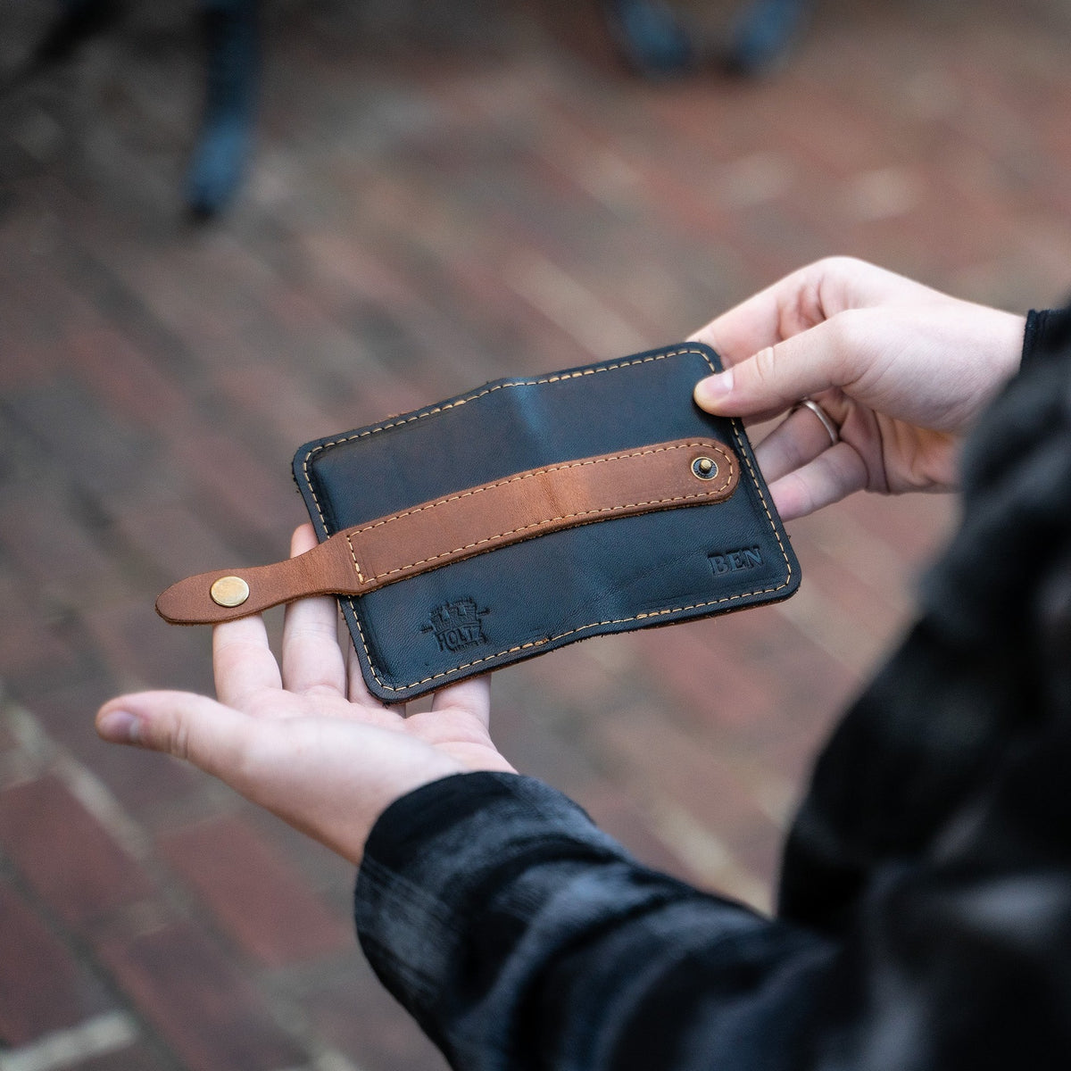 The Doolittle Fine Leather Snap Closure Wallet BiFold