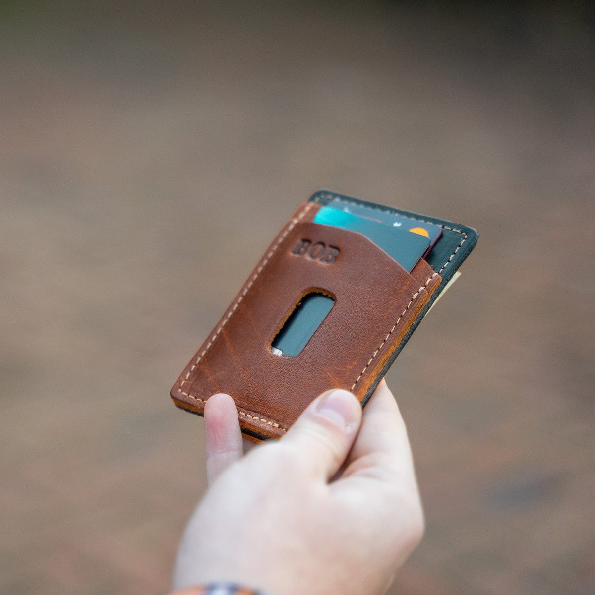 The Levi Fine Leather Magnetic Money Clip Wallet