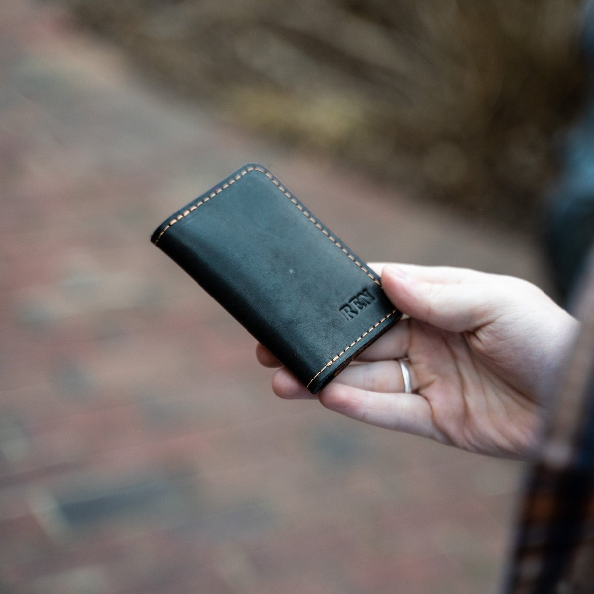 The Vincent Fine Leather Business Card Holder Wallet BiFold