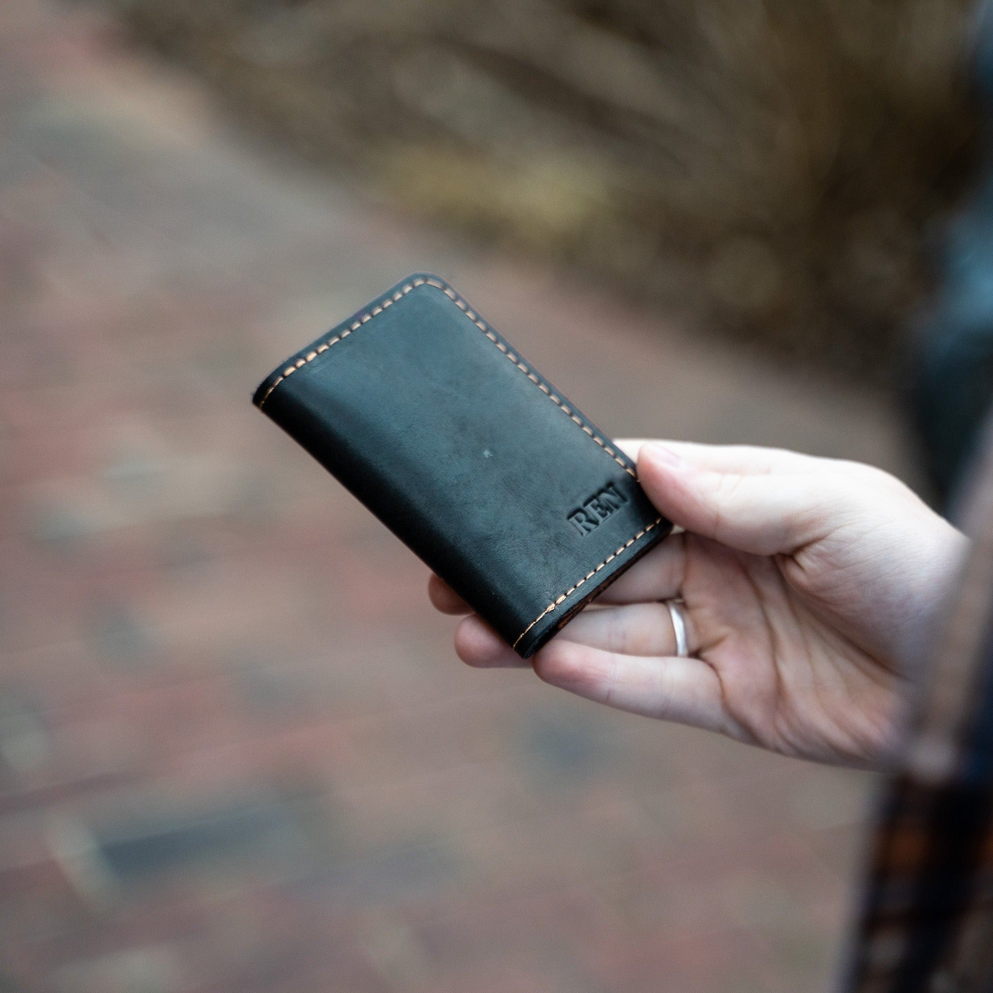 Handmade Leather Belt Wallet for Travel and Everyday Use 