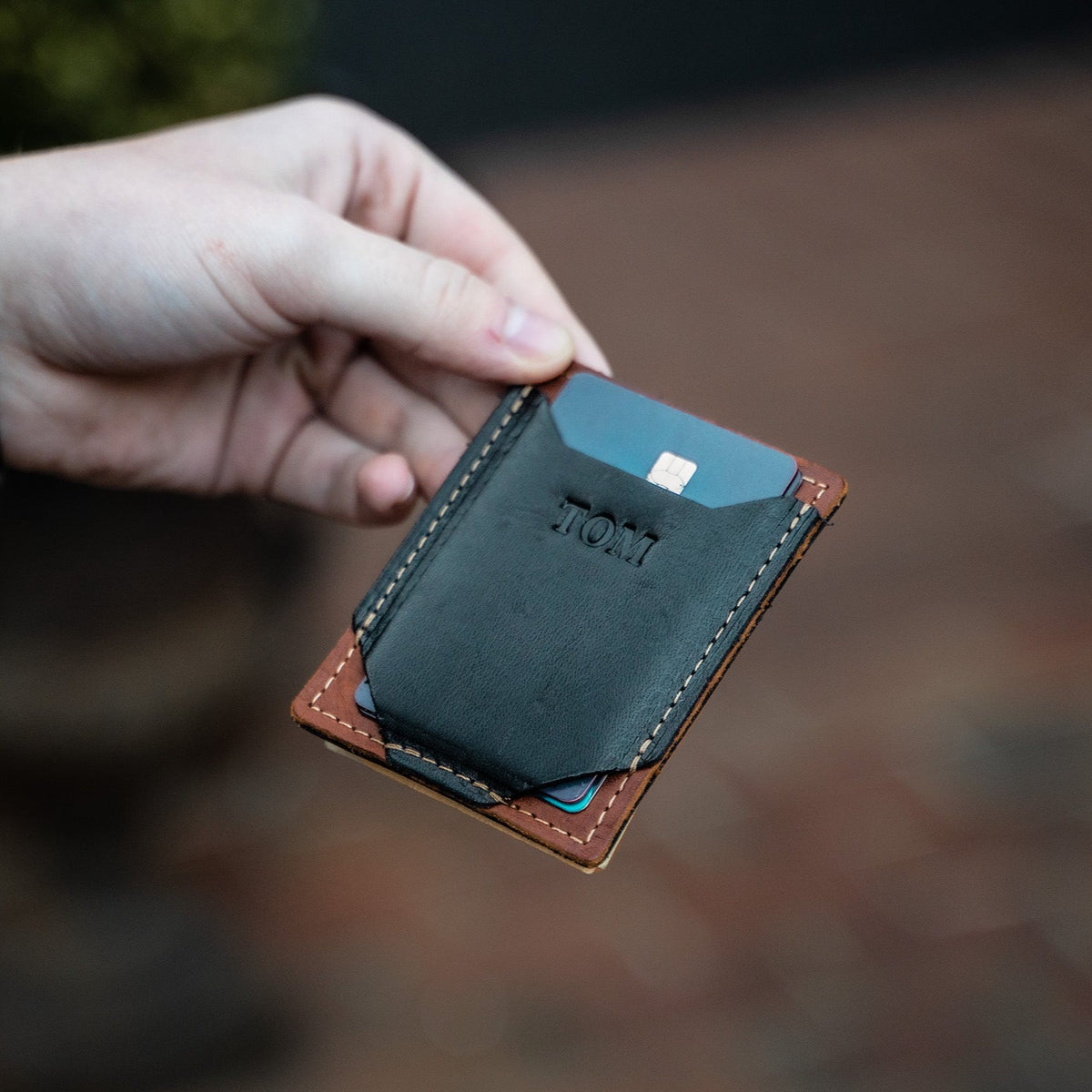 The Trey Money Clip Front Pocket Fine Leather Wallet