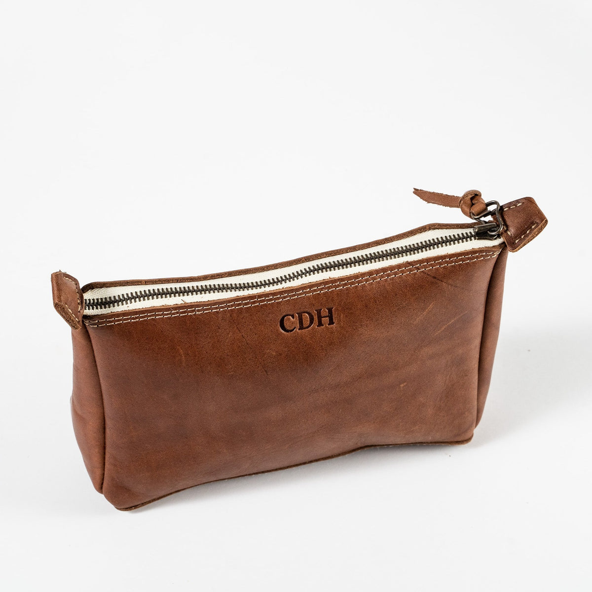 The Audrey Fine Leather Makeup Bag