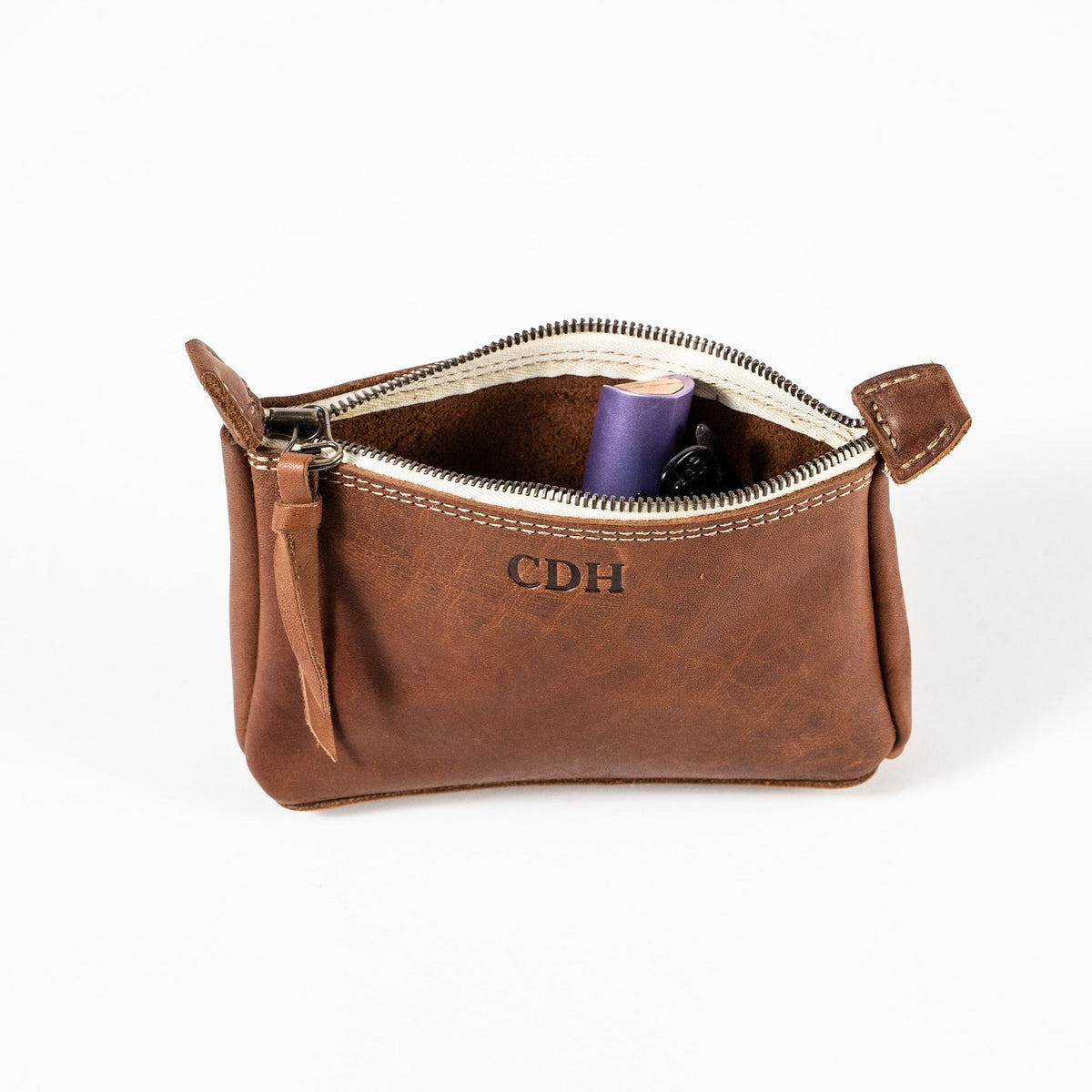 The Leather Makeup Pouch