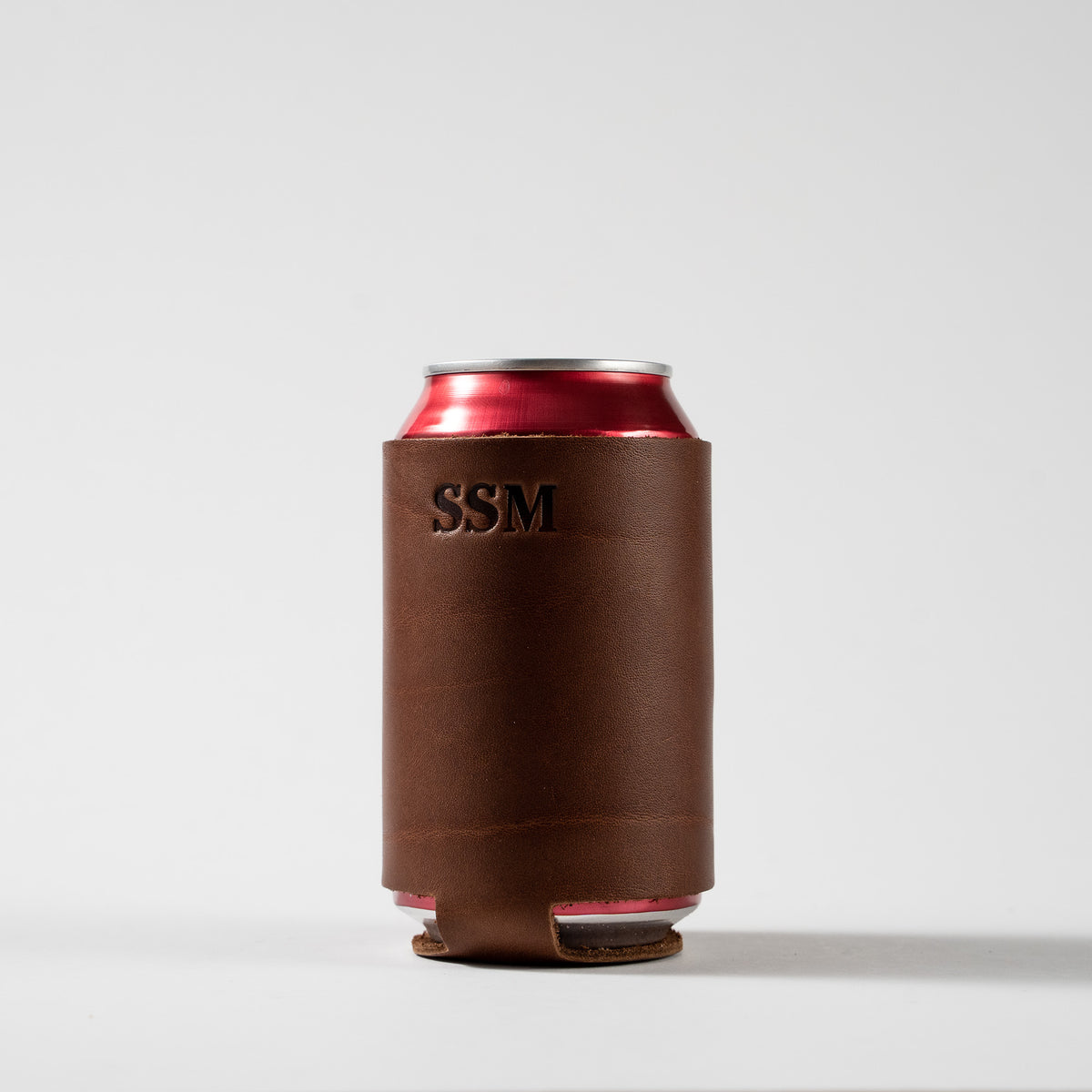 The Blitz Can Coozie - Full-Grain Leather