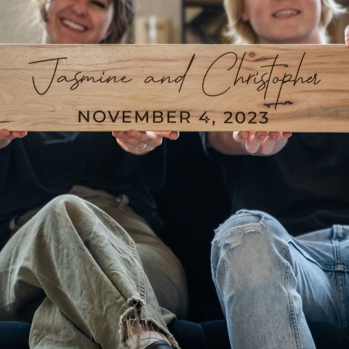 Couples Personalized Wedding Date Sign for Home Decor