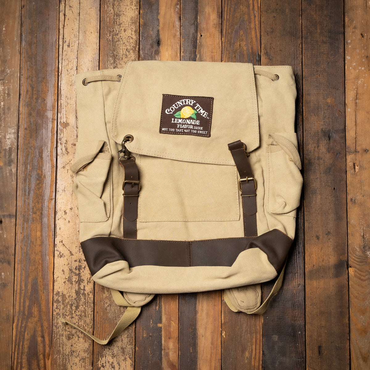 Vintage Patch Military Issue Ruck Sack - Country Time Lemonade